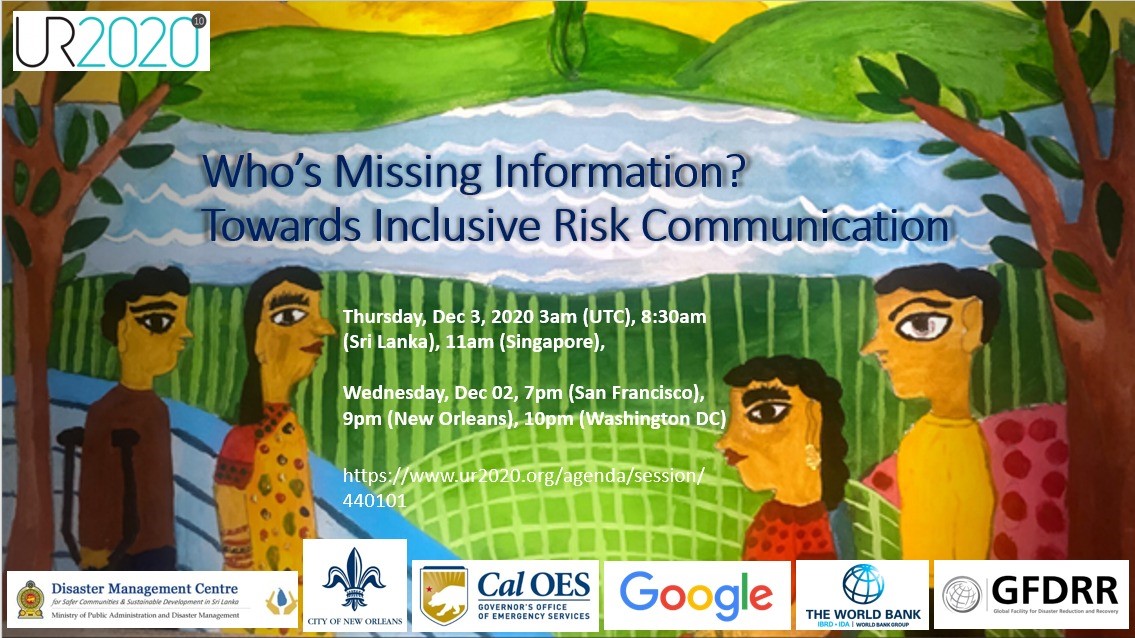 UR 2020: Who’s missing information? - Towards inclusive risk communication